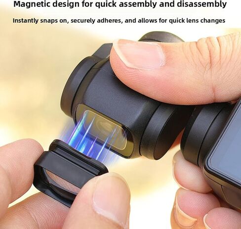 Diyeeni 2X Telephoto Lens for OsmoPocket 3/4 Camera, Teleconverter with Multi Layer Coating, Compact Magnetic Mount for Enhanced Range Photography in Kuwait