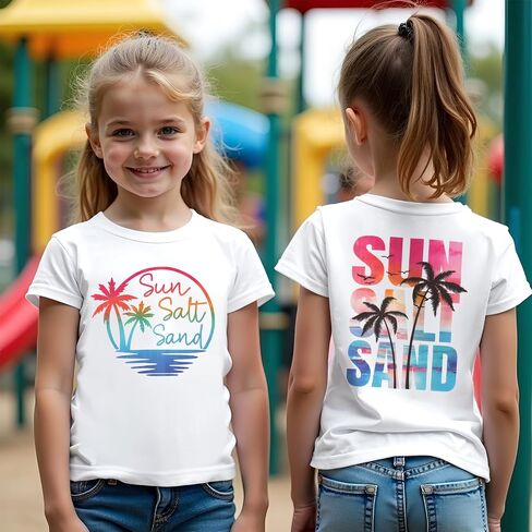 CM C&M WODRO Sun Salt Sand Shirt for Baby Boy Girl Toddler Funny Summer Vacation Palm Tree T-Shirt Kids Short Sleeve Tee Tops in Saudi Arabia