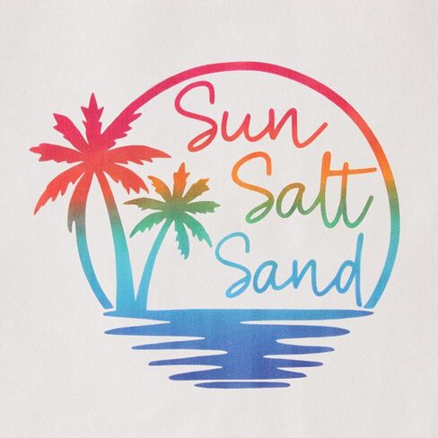 CM C&M WODRO Sun Salt Sand Shirt for Baby Boy Girl Toddler Funny Summer Vacation Palm Tree T-Shirt Kids Short Sleeve Tee Tops in Saudi Arabia