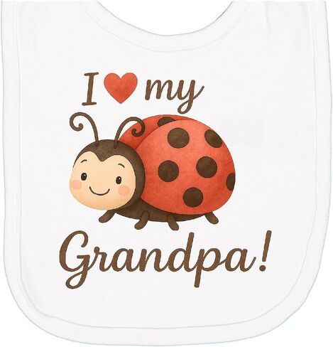 I Love My Grandpa Newborn Bib in Kuwait