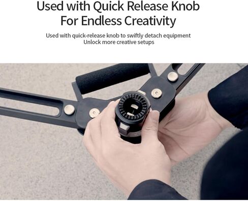 YC Onion Pineta Monopod Dolly for Pineta Pro Carbon Fiber Monopod Only | Extensible 3/8" Screw, Quick Release Knob, 360°Rotation Silent Swivel Casters for Live Streaming, Interview, Indoor Shot in Kuwait