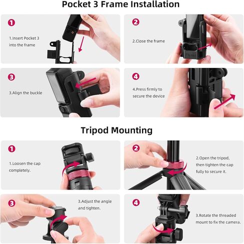 80in Pocket 3 4 Selfie Stick Tripod for GoPro Action Camera, Extendable Stand Vlog Mount for DJI Osmo Pocket 3 4 Action 6 5 Pro 4 3 for Xtra Muse for Insta360 X5 X4 X3 for AKASO DSLR Accessories in Kuwait