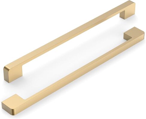 10 Pack 5 Inch(128mm) Kitchen Cabinet Handles Brushed Gold Cabinet Pulls Kitchen Cabinet Hardware Drawer Pulls for Cupboard Wardrobe | Solid Zinc Alloy, Heavy-Duty, Screws Included, Decorative Hardware Handles, for Cabinets and Drawers in Kuwait