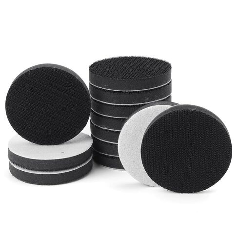 POLIWELL 5 Pack 3 Inch 75mm Foam Buffing Interface Pad | Hook & Loop, Soft Density Buffer Backing Pads, Sanding Discs for Drill Mini RO Sander Detail Sanding in Kuwait