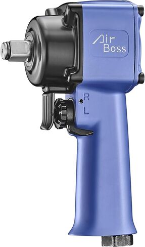 AW-100T 1/2" Stubby Air Impact Wrench, 700 ft-lbs Breakaway Torque, Twin Hammer, Magnesium Alloy, Compact High Torque Pneumatic Tool for Lug Nuts, Tire Service, Tight Spaces & Auto Shop in Kuwait