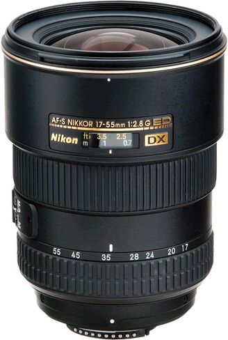 Nikon AF-S DX Zoom-NIKKOR 17-55mm f/2.8G IF-ED Lens (2147) + Filter Kit + Cap Keeper + Cleaning Kit in Kuwait