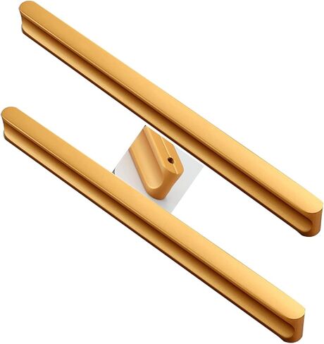 Wardrobe Door Handles,2pcs Champagne Gold Drawer Handles Aluminum Alloy Furniture Handle,Cupboard knockers Bedroom Knob Knobber for Dresser(Hole Distance 160mm) in Kuwait