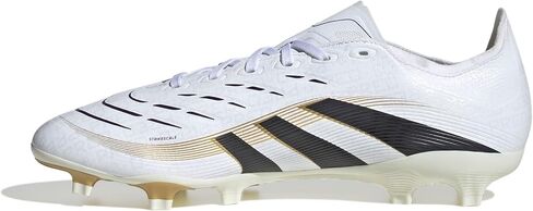 adidas Unisex League Firm Ground/Multi Ground, White/Black/Gold Metallic, 7.5 in Kuwait