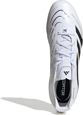 adidas Unisex League Firm Ground/Multi Ground, White/Black/Gold Metallic, 7.5 in Kuwait