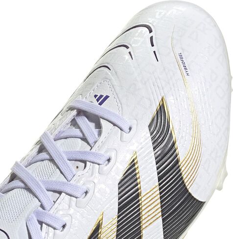 adidas Unisex League Firm Ground/Multi Ground, White/Black/Gold Metallic, 7.5 in Kuwait