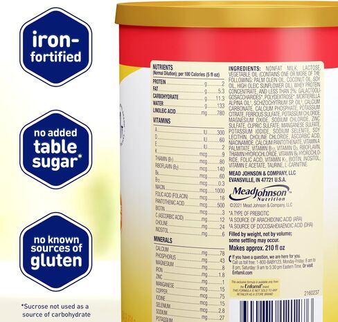 Enfamil Infant Formula, Milk-based Baby Formula with Iron, Omega-3 DHA & Choline, Powder Can, 29.4 oz (Pack of 4) in Kuwait