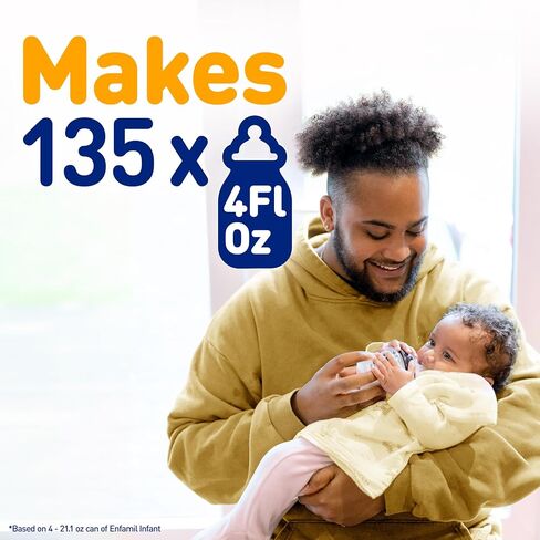 Enfamil Infant Formula, Milk-based Baby Formula with Iron, Omega-3 DHA & Choline, Powder Can, 29.4 oz (Pack of 4) in Kuwait