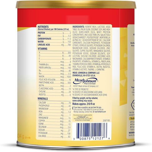 Enfamil Infant Formula, Milk-based Baby Formula with Iron, Omega-3 DHA & Choline, Powder Can, 29.4 oz (Pack of 4) in Kuwait