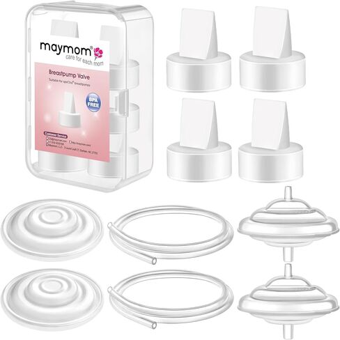 Maymom Pump Parts Compatible with Spectra S1 S2 9 Plus Breastpump Replace Backflow Protector Membrane Duckbill Valve Tube Not Original Spectra Replacement Pump Parts in Kuwait