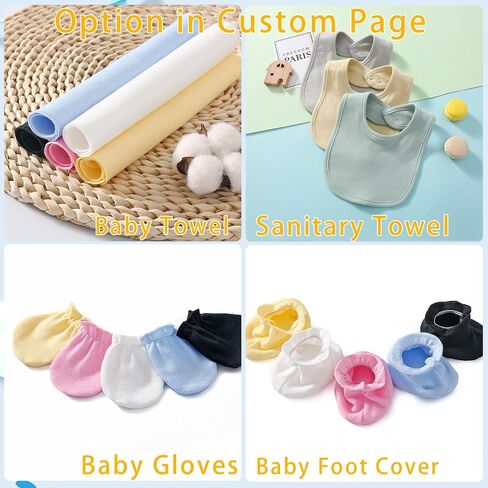 Custom Newborn Baby Girl Clothes 0-3 Months, Newborn Boy Clothes New Born Baby Essentials Must Haves Coming Home Outfit in Kuwait