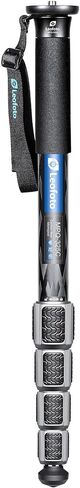Leofoto MPQ-325C Monopod, Premium Carbon Fiber, Water-Resistant, 5 Leg Section, Convertible Mounting Stud, Wrist Strap (Red) in Kuwait
