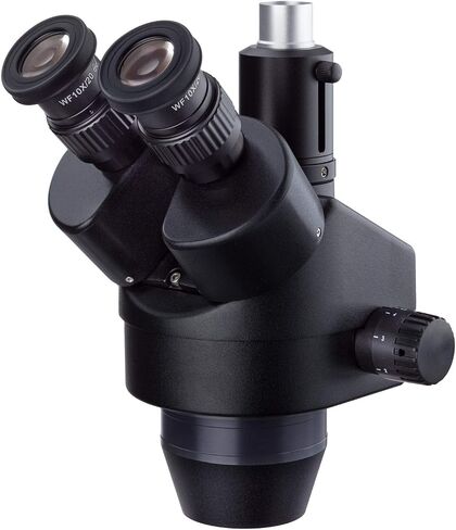 AmScope 7X-45X Black Trinocular Zoom Stereo Microscope Simul-Focal Head in Kuwait
