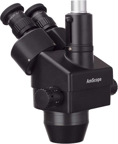 AmScope 7X-45X Black Trinocular Zoom Stereo Microscope Simul-Focal Head in Kuwait