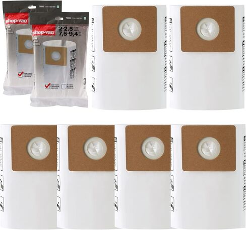 Shop-Vac 90671 Filter Bag for 5-9 Gallon Vacuums, Disposable, 4 Pack Yellow | High-Efficiency Durable Collection Bag, Fits Shop-Vac 5- to 9-gallon Vacuums, for Dry Pickup in Kuwait