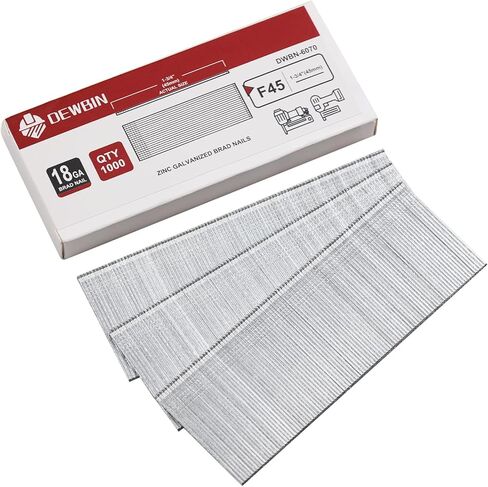18 Gauge Brad Nails, 1000 Counts 2-inch 18 GA Brad Nails, Galvanized Nails for Nail Gun, Finishing Nail Gun Nails for Pneumatic, Electric Brad Nailer Gun in Kuwait