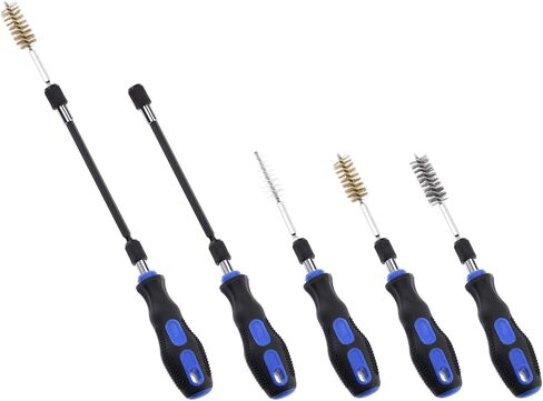 NEIKO 00325A Wire Brush Drill Attachments with 1/4-Inch Hex Shank, SAE and MM Brushes Assortment, Mountable on Power Drill or Die Grinder, 38-Piece Set in Kuwait