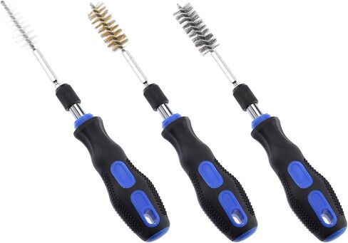 NEIKO 00325A Wire Brush Drill Attachments with 1/4-Inch Hex Shank, SAE and MM Brushes Assortment, Mountable on Power Drill or Die Grinder, 38-Piece Set in Kuwait
