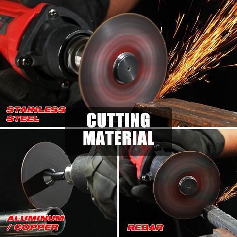 EZARC Metal Cut Off Wheels 3 x 1/16 x 3/8-Inch, 25-Pack | Ultra-Thin Discs, Up to 2x Life, Clean Cuts, Die Grinder Cut Off Wheel for Carbon Steel, Stainless Steel, Iron, Copper in Kuwait