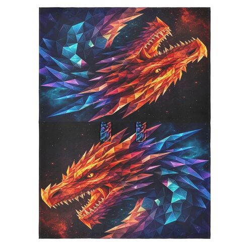 Dragon Head Pattern Baby Car Seat Cover Breastfeeding Cover | Muslin-like Cotton Blend, Breathable, Multi-use, Newborn Essentials Must Haves, Fits Most Strollers, for Babies Boys Girls in Kuwait