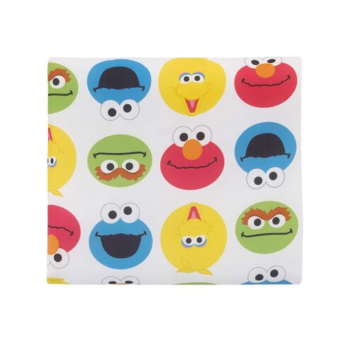 Sesame Street Best Friends Blue, Red, Yellow 4Piece Toddler Bed Set - Comforter, Fitted Bottom Sheet, Flat Top Sheet, Reversible Pillowcase, Blue, Red, Yellow, Green in Kuwait