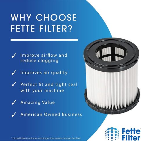 Fette Filter - 4 Pack A32VC05 A32RF08 Replacement Filter Compatible with RYOBI P3240 PCL733 PCL734 18V ONE+ 3 Gal. Wet/Dry Vacuums. Compatible with Hoover ONEPWR BH57105. in Kuwait