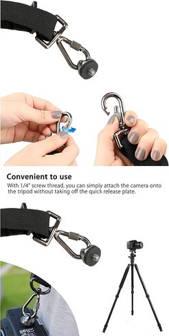 Fotasy Ergonomic Design Camera Sling Strap, Adjustable Camera Neck Strap, w/Quick Release and Safety Tether, Compatible with Canon Fujifilm Nikon Olympus Panasonic Pentax Sony Cameras in Kuwait