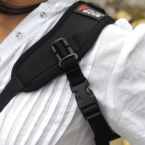 Fotasy Ergonomic Design Camera Sling Strap, Adjustable Camera Neck Strap, w/Quick Release and Safety Tether, Compatible with Canon Fujifilm Nikon Olympus Panasonic Pentax Sony Cameras in Kuwait