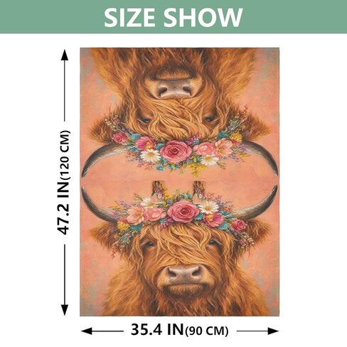 Flowers Cow Pattern Baby Car Seat Cover Stroller Sun Shade | Muslin-like Cotton Blend, Breathable, Multi-use, Newborn Essentials Must Haves, Fits Most Strollers, for Babies Boys Girls in Kuwait