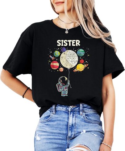 Astronaut Birthday Boy or Girl Matching Family Space Party Tee for Mom, Dad, & Siblings - Sold Individually in Kuwait