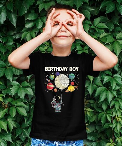 Astronaut Birthday Boy or Girl Matching Family Space Party Tee for Mom, Dad, & Siblings - Sold Individually in Kuwait