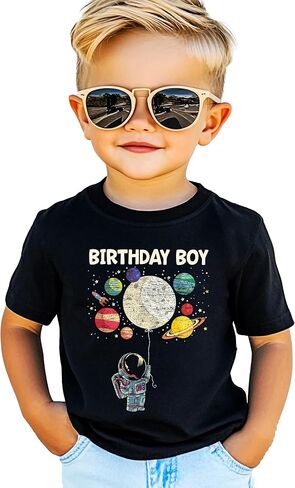 Astronaut Birthday Boy or Girl Matching Family Space Party Tee for Mom, Dad, & Siblings - Sold Individually in Kuwait