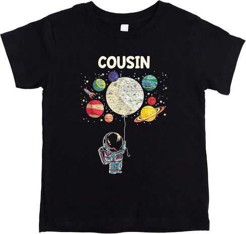Astronaut Birthday Boy or Girl Matching Family Space Party Tee for Mom, Dad, & Siblings - Sold Individually in Kuwait