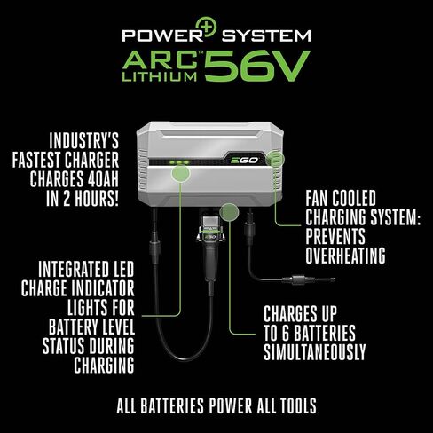 EGO Power+ CHV1600 Z6 Zero Turn Riding Mower Charger, Gray in Kuwait