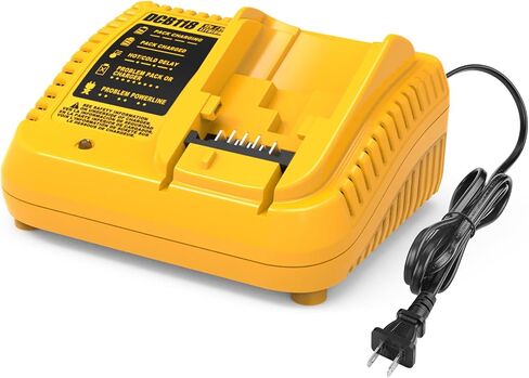 Fast Charger Replacement for Dewalt 12V 20V Lithium Battery Charger, DCB118 Compatible with Dewalt Battery DCB200 DCB201 DCB203 DCB204 DCB206 DCB207 DCB208 DCB230 DCB240, with LED Indicator in Kuwait