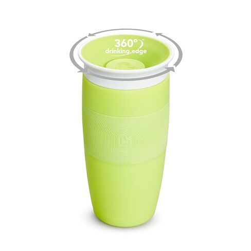 Munchkin Sippy Cup for Toddlers, Miracle 360 Cup, 14 Ounce, 2 Pack, Blue/Green in Kuwait