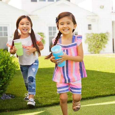 Munchkin Sippy Cup for Toddlers, Miracle 360 Cup, 14 Ounce, 2 Pack, Blue/Green in Kuwait