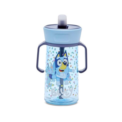 The First Years Bluey Pop Up Trainer Cup with Pop-Up Straw and Handles - 12 Oz Toddler Water Bottle for Ages 12 Months and Up in Kuwait