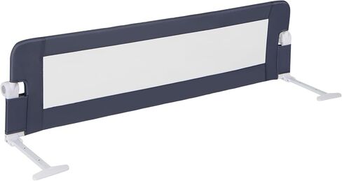 BABY JOY Bed Rails for Toddlers, Extra Long, Swing Down Safety Bed Guard for Convertible Crib, Folding Baby Bedrail for Kids Twin, Double, Full Size Queen & King Mattress (60-Inch, Dark Blue) in Saudi Arabia