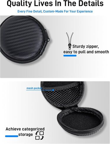 Shockproof Hard Carrying Case for Natesukii Magnetic Voice Activated Recorder,Premium EVA Protective Hard Case, Wipe-Clean Exterior,Black in Kuwait