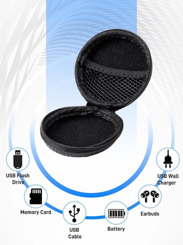 Shockproof Hard Carrying Case for Natesukii Magnetic Voice Activated Recorder,Premium EVA Protective Hard Case, Wipe-Clean Exterior,Black in Kuwait