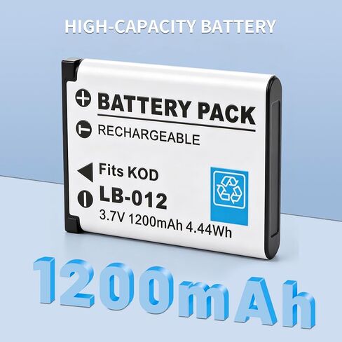 2-Pack LB-012 Battery and LCD USB Charger in Kuwait