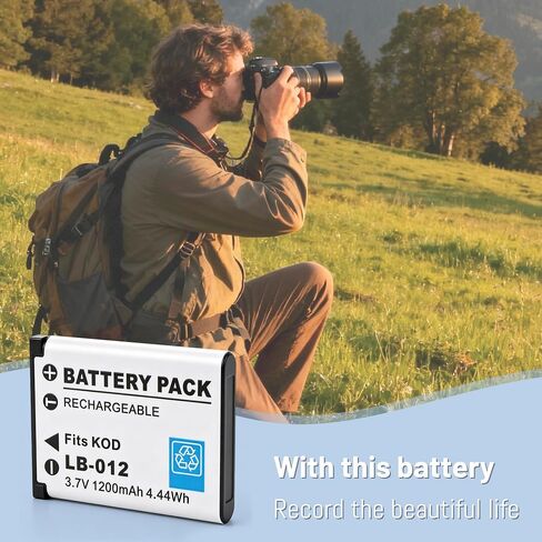 2-Pack LB-012 Battery and LCD USB Charger in Kuwait