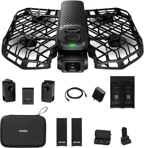 HOVERAir X1 PRO Fly Joy Combo, 4K Action Flying Camera, Foldable Drone | 42 KM/H Follow Speed, 15+ Fully Automatic Flight Modes, Fly Anywhere with OmniTerrain, SmoothCapture 2.0 in Kuwait