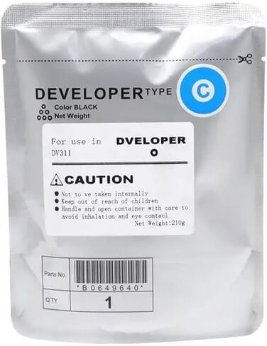 DV311 Developer Powder Compatible for C220 C360 C280 210g Per Bag Universal Use CMYK 1 Piece(DV311-C) in Kuwait