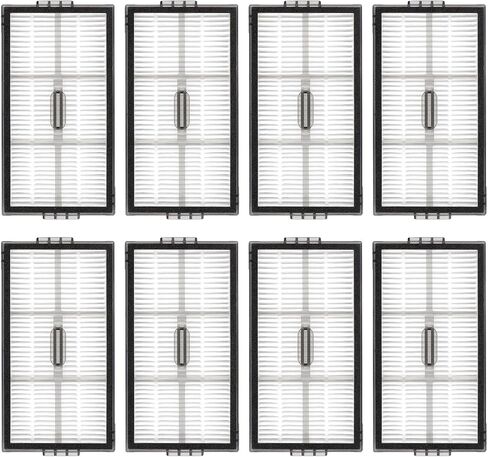 (8 Pack) Saros 10R Replacement HEPA Filters for Roborock Saros 10R, Saros 20, Saros 20 Sonic, Qrevo Edge 2 Pro, Qrevo Edge 2, Qrevo Curv 2 Pro, Qrevo CurvX Robot Vacuum, Filter Accessories Kit in Kuwait